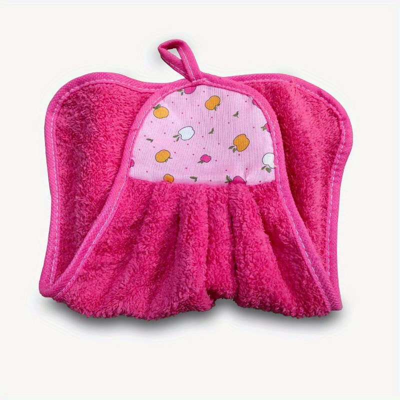 1pcs Velvet Coral Hand Towel