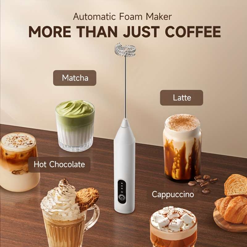 Compact USB Rechargeable Electric Milk Frother