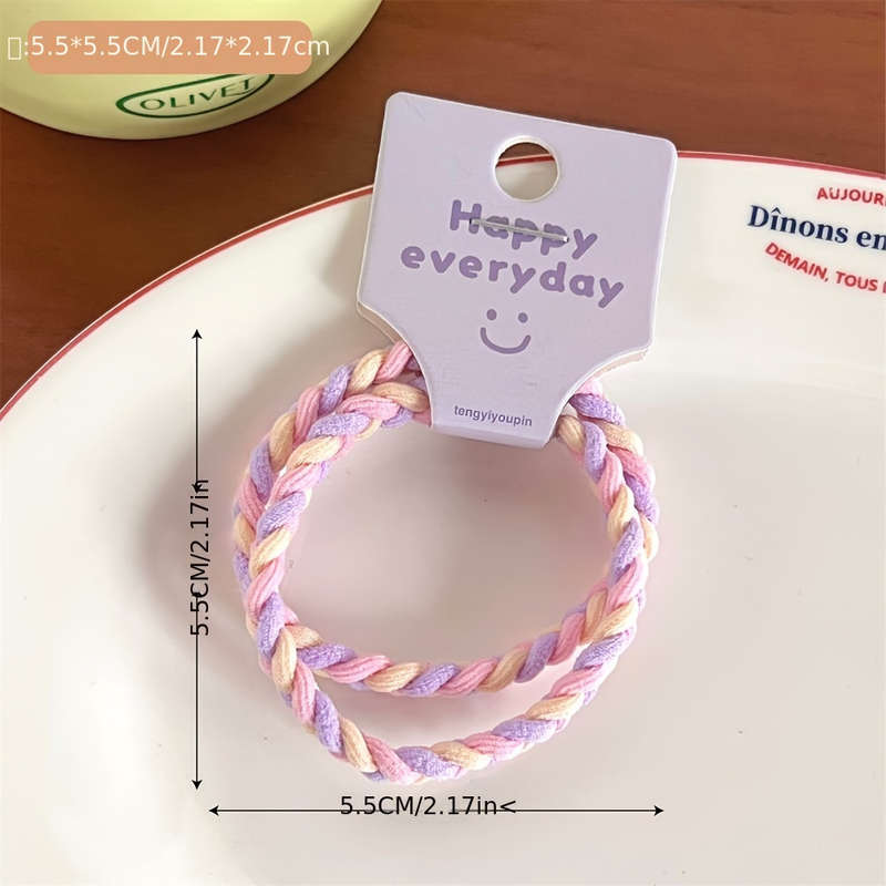 5pcs Cute Silky Hair Ties