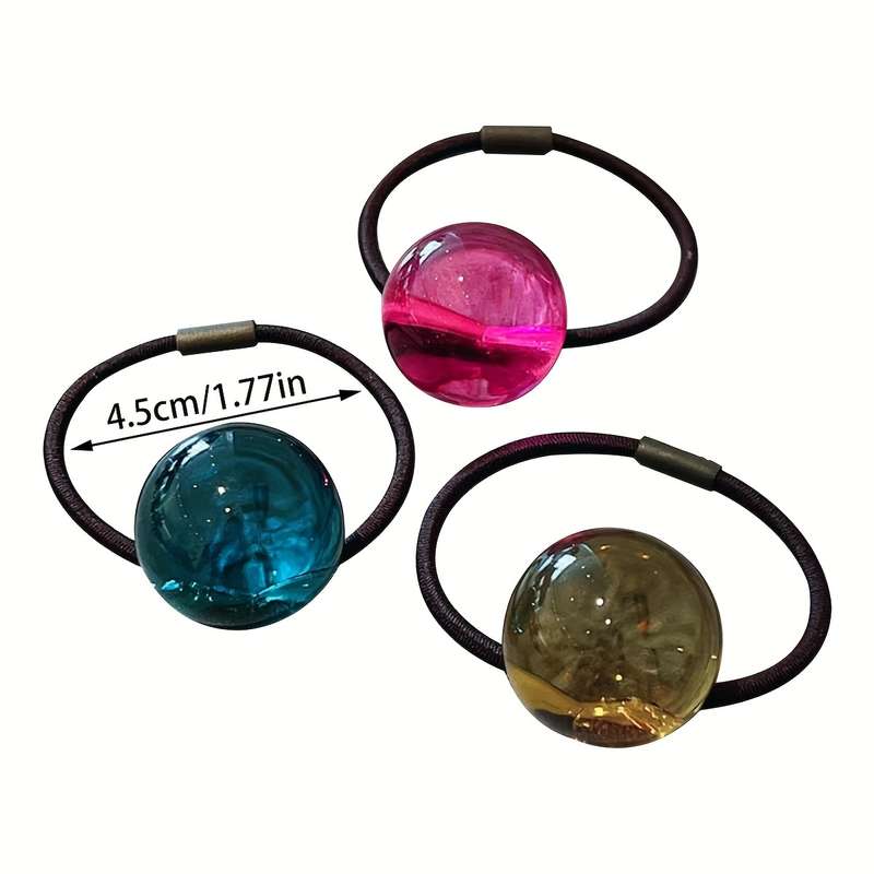 Cute Beaded Hair Ties Set