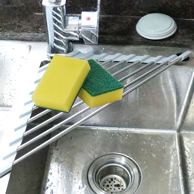 1pc Stainless Steel Triangle Coiling Drying Rack