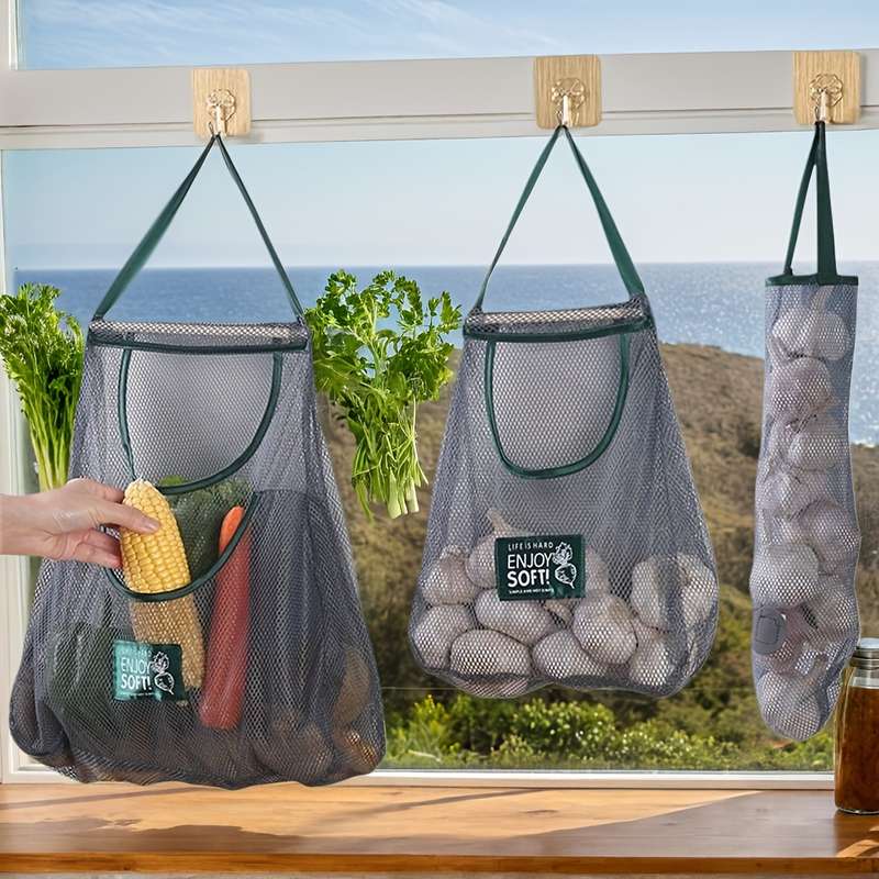Reusable Hanging Storage Mesh Bags