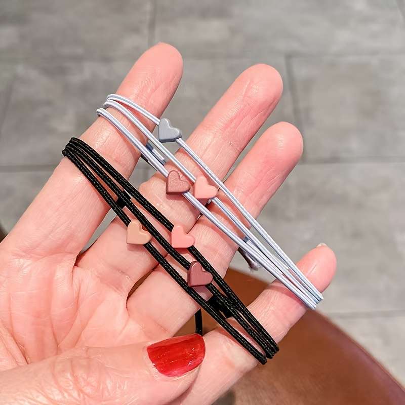 Jersey Material Elastic Hair Ties Set
