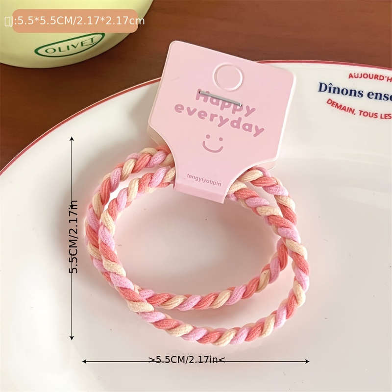 5pcs Cute Silky Hair Ties