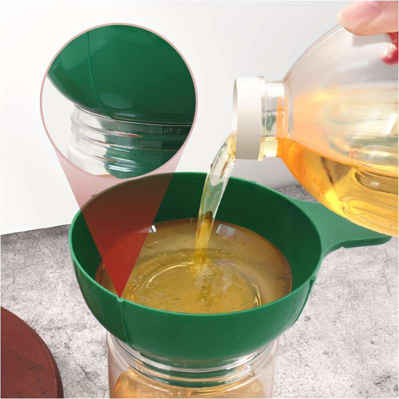 One Plastic Funnel With A Large Diameter Oil Funnel
