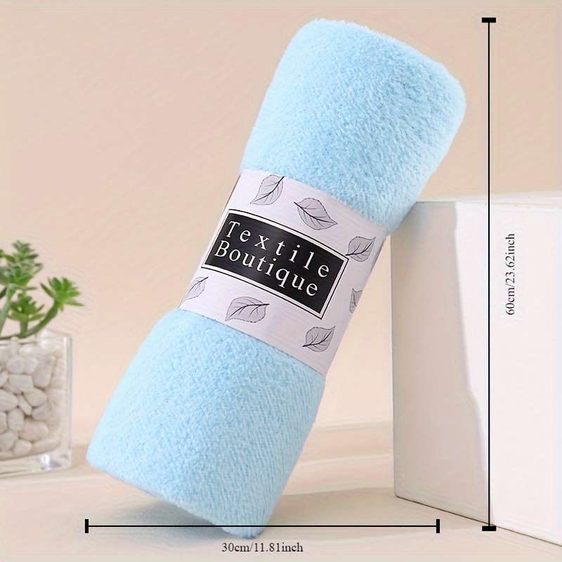Ultra-Soft Coral Fleece Bath Towel
