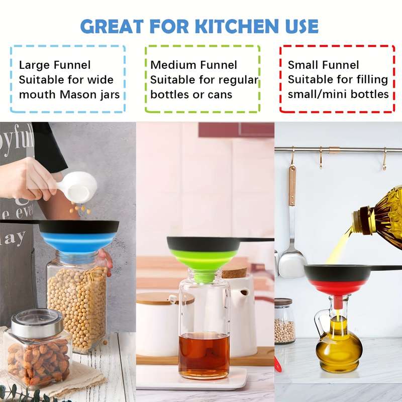 Large Small Funnel Set Of 3