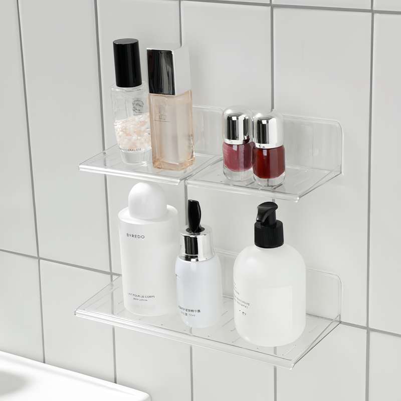 Easy-To-Install Drill-Free Wall Shelf