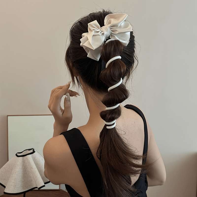 Elegant Bowknot Spiral Hair Tie