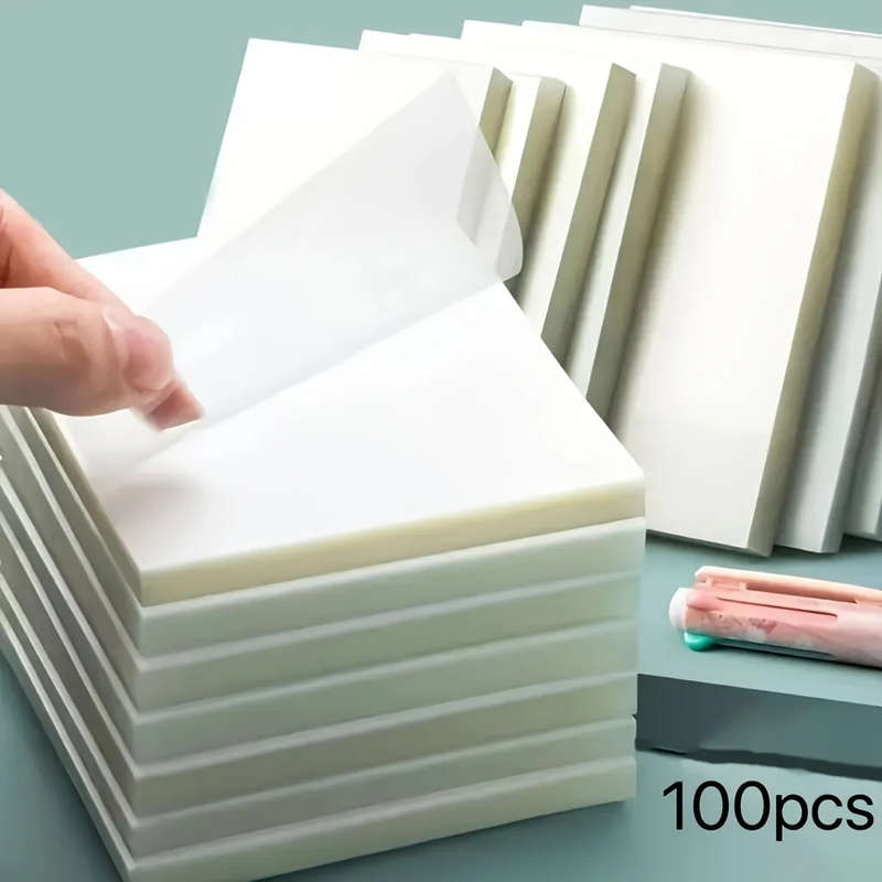 100 Clear Sticky Notes