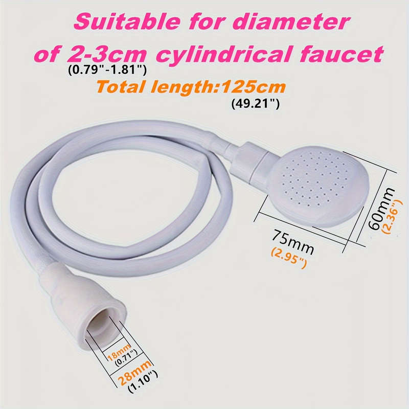 1pc PVC Universal Faucet Sprayer Attachment