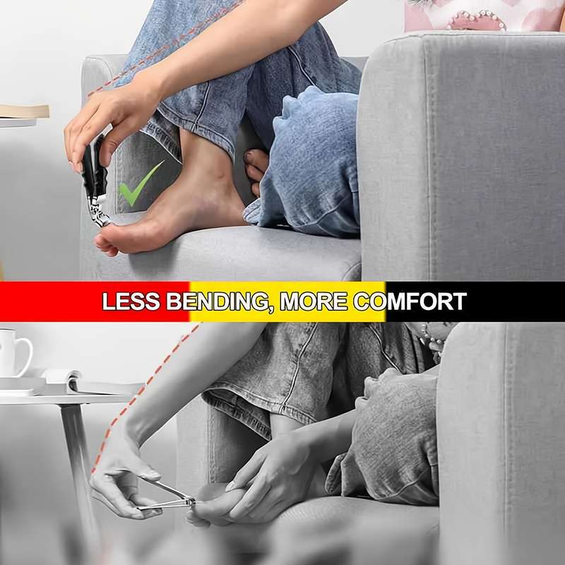 Professional Stainless Steel Toenail Clippers for Seniors