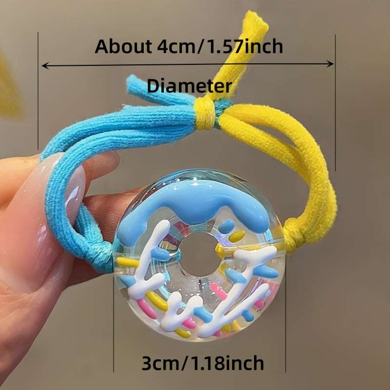 Cute Donut Hair Ties for Girls