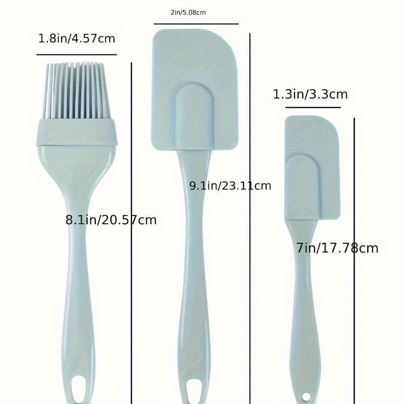 3pcs Silicone Spatula