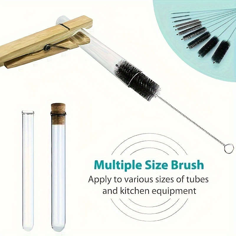 Multi-Function Cleaning Brush Set With Stainless Steel Bristles