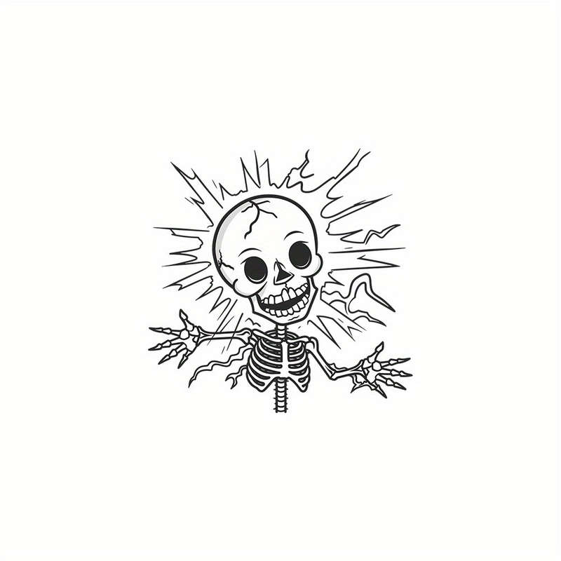 Spooky Halloween Skull for Switch Sticker