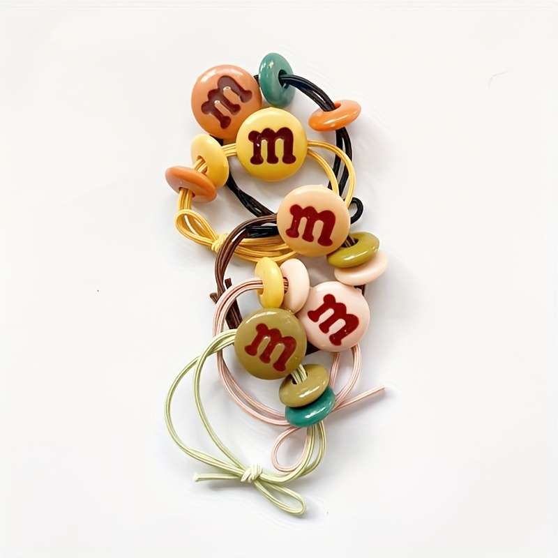 Chic Chocolate Bean Hair Ties Set