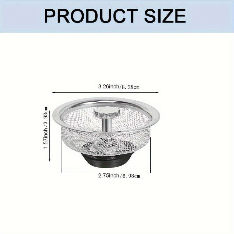 1pc Stainless Steel Kitchen Sink Filter