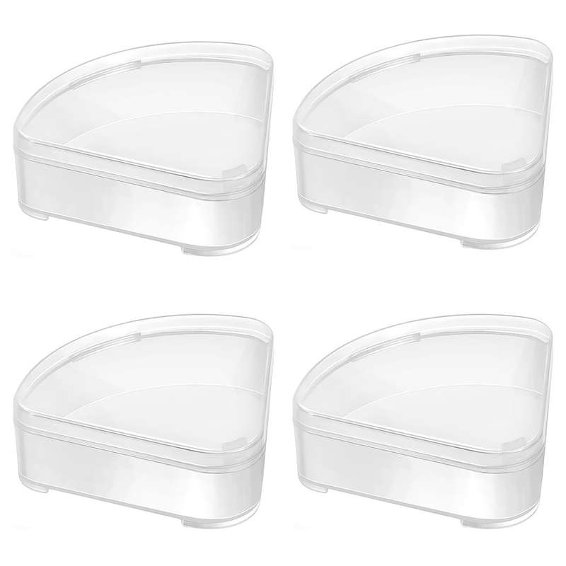 1pc Transparent Triangle Empty Storage Box