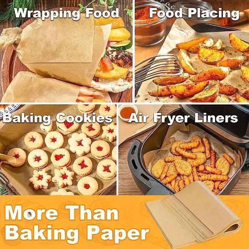50-Pack Pre-Cut Parchment Paper Baking Sheets