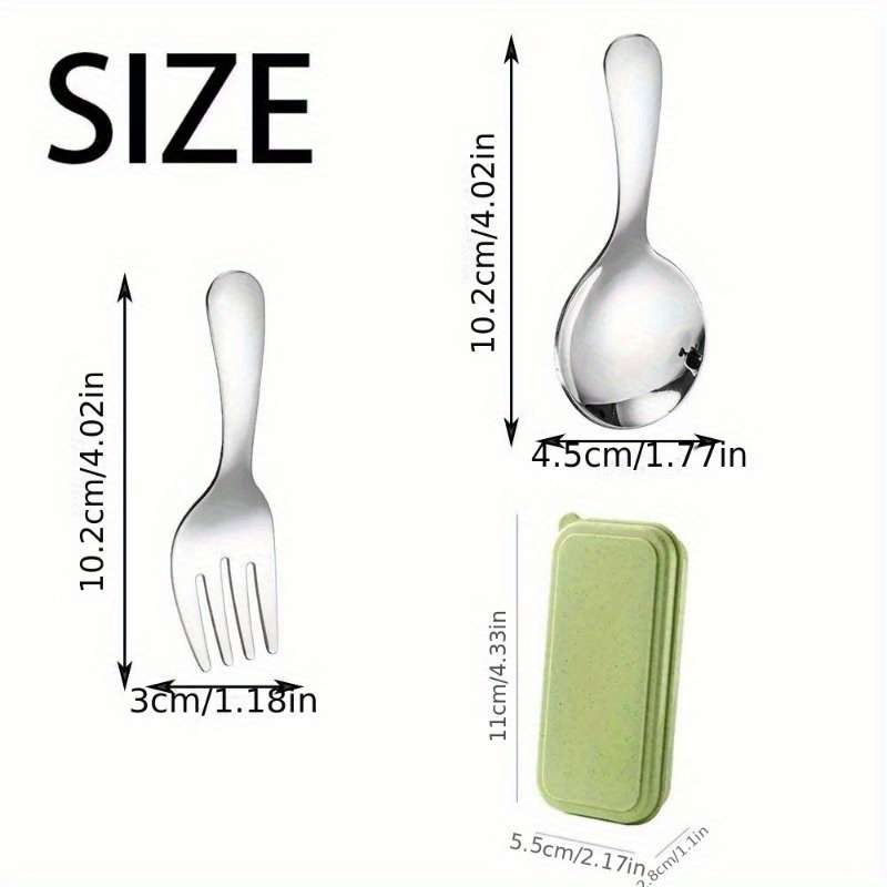 Polished Stainless Steel Camping Cutlery Set