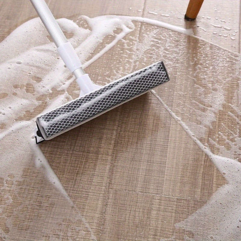 Extendable Double-Sided Window Squeegee with Aluminum Pole