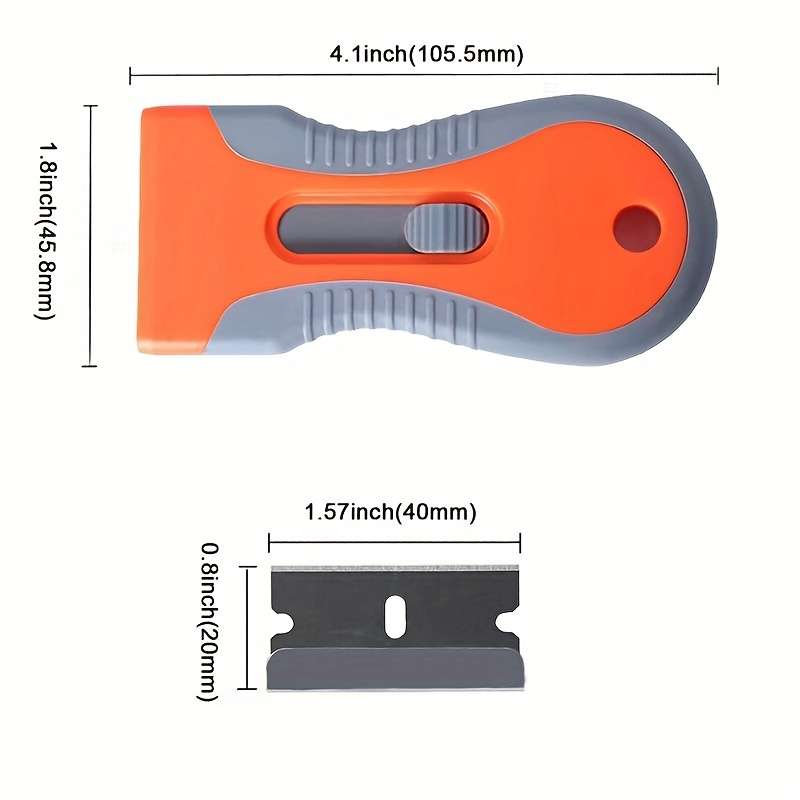 Shawty Ceramic Glass Razor Blade Set with 10 Extra Blades
