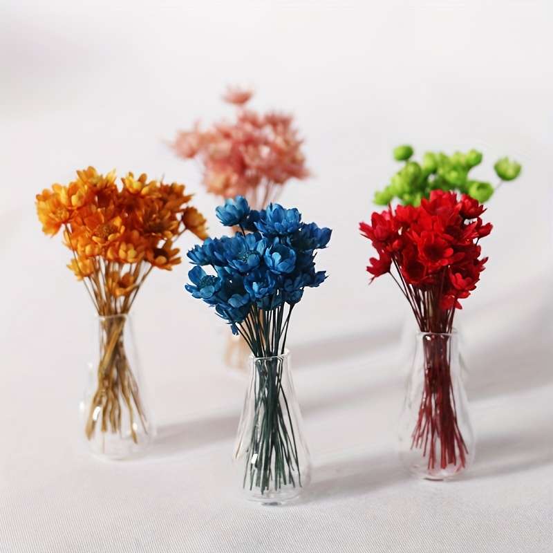 2pcs Mini Glass Vases by