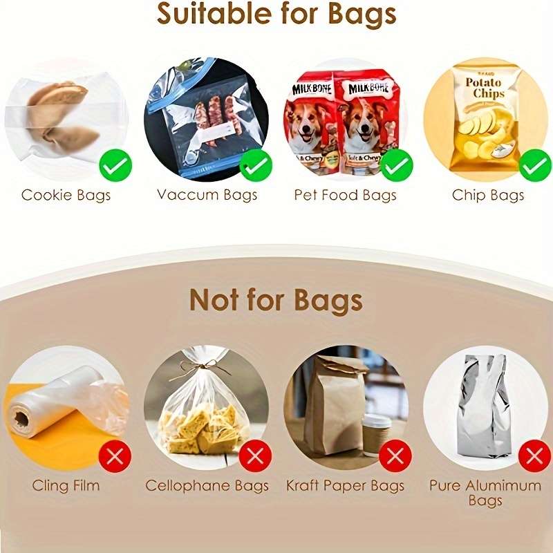 Compact Handheld Snack Bag Sealer Random Colors