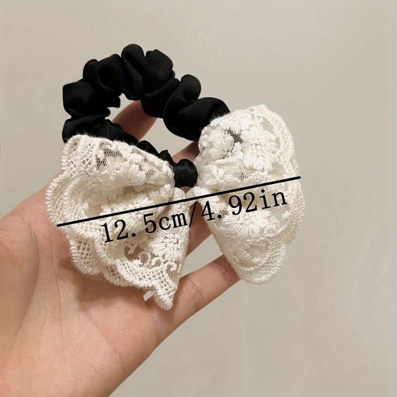 Elegant Lace Bow Hair Tie