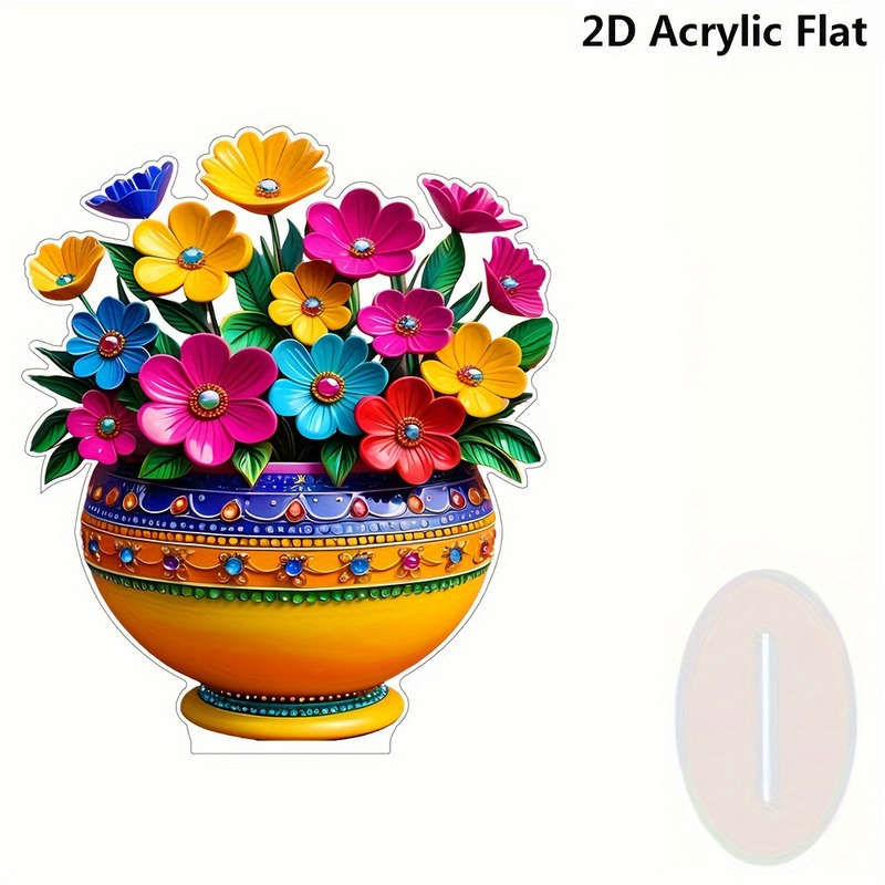 Art Deco Style Acrylic Vase