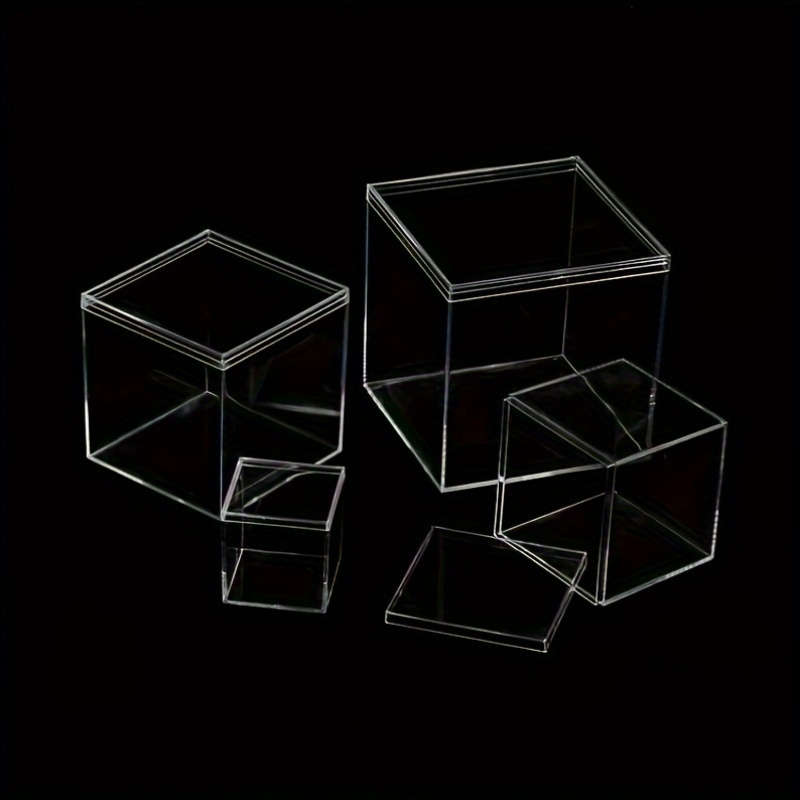 1 Set Contemporary Acrylic Storage Boxes with Lids