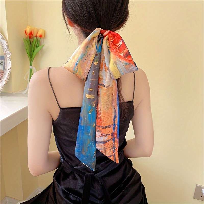 1pc Silk Scarf Hair Tie