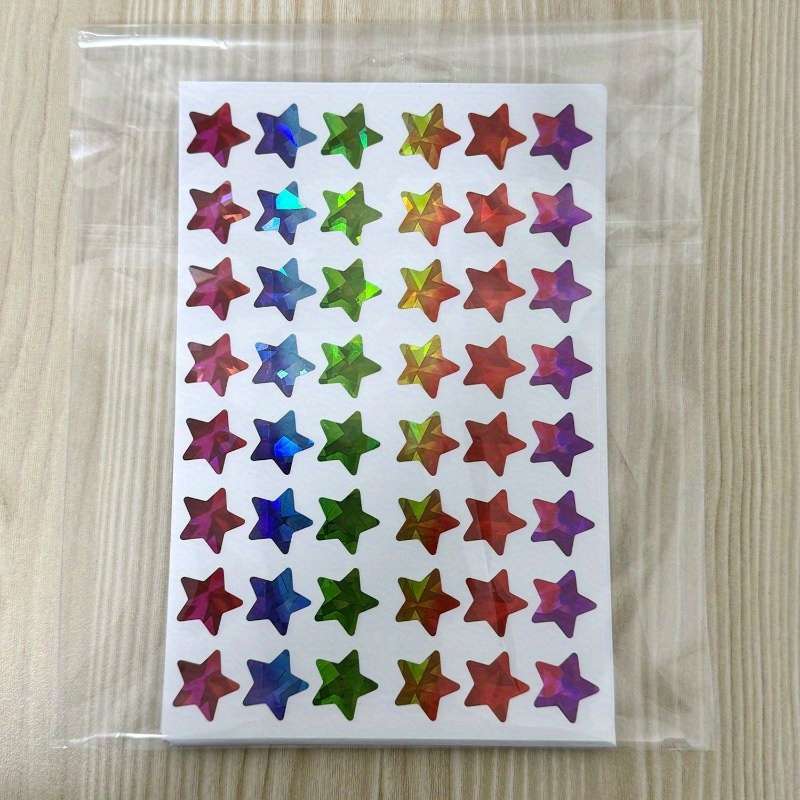 Rainbow Star Laser Stickers