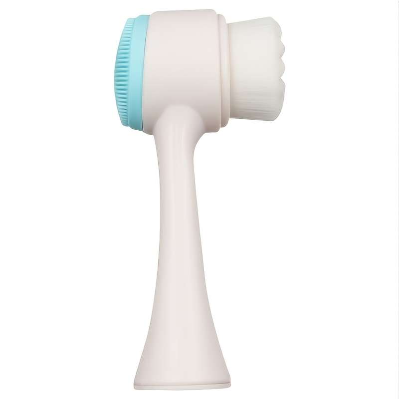 3D Double-sided Facial Cleansing Brush Soft Hair Silicone Facial Cleanser Machine for Home Use Manua