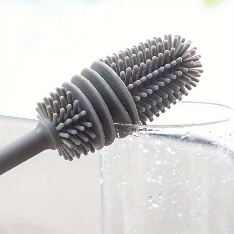 1pc FlexiClean Silicone Long Handle Bottle Brush