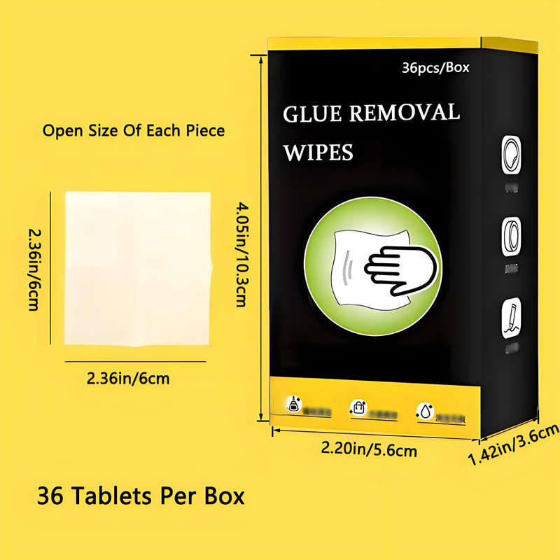 36-Pack Glue Removal Wipes