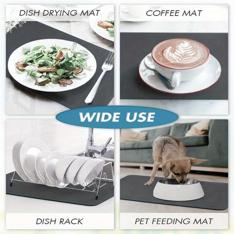 Kitchen Counter Dish Drying Mat