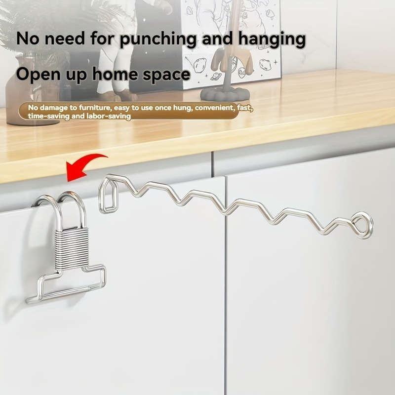 Stainless Steel Coat Hanger with Detachable Hooks
