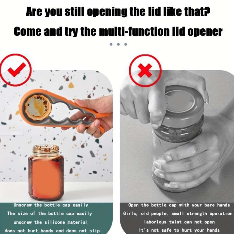 1pc 4 In 1 Jar Opener