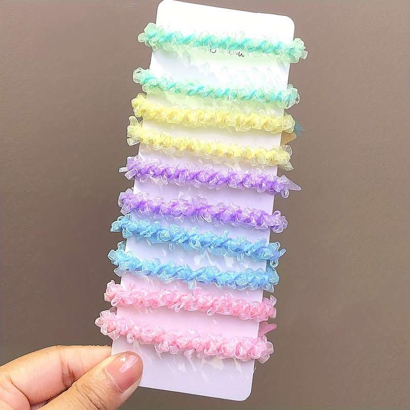 10pcs Cute Butterfly Hair Ties for Girls