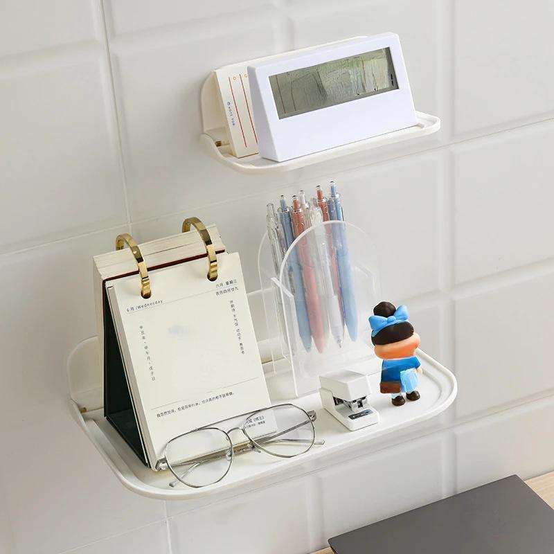 Versatile White Plastic Storage Shelf