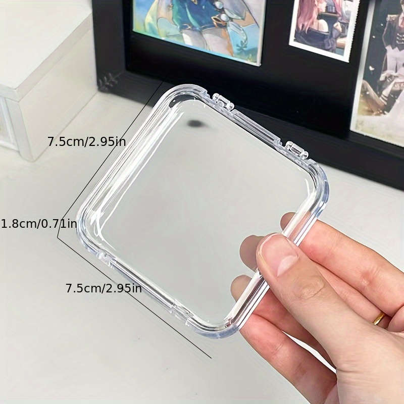 1pc Clear Plastic Cosmetic Storage Box