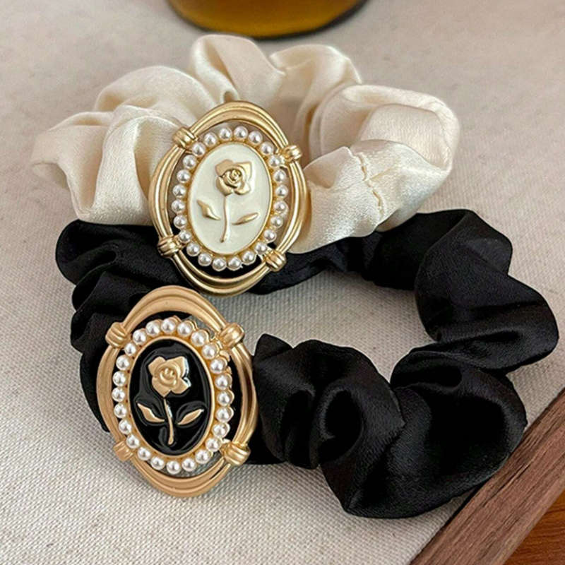 Elegant Rose Satin Hair