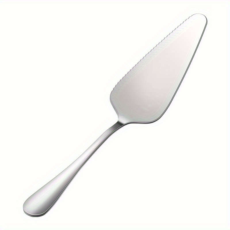 1pc Stainless Steel Cake Server with Serrated Edge