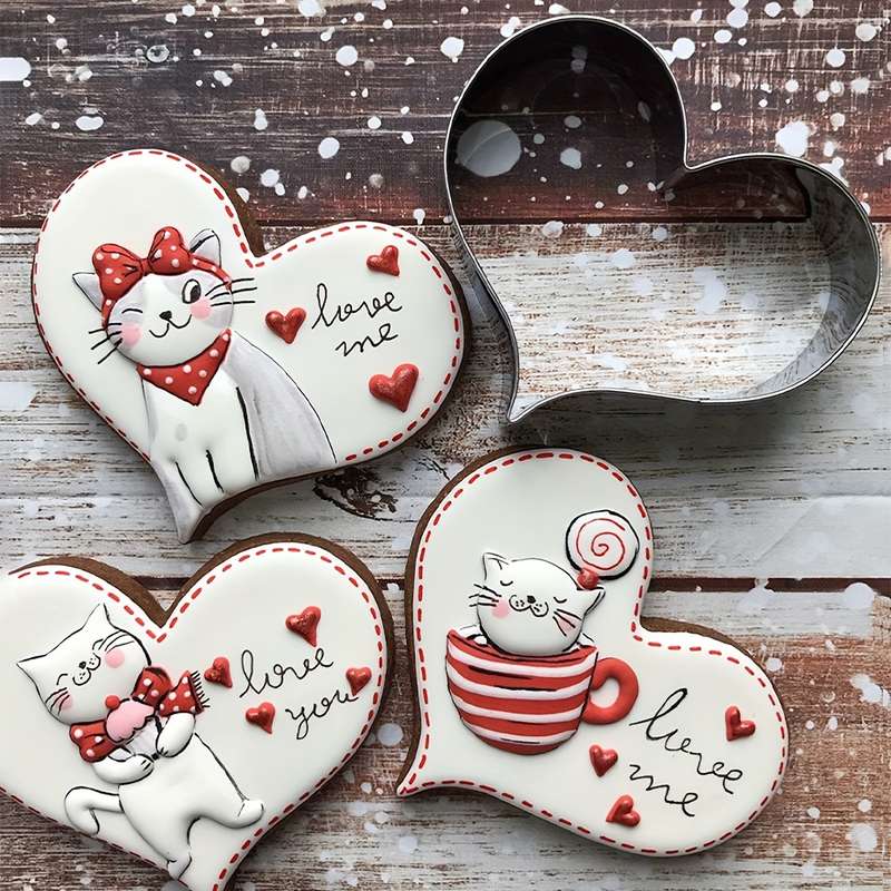 Heart-shaped Stainless Steel Cookie Cutter