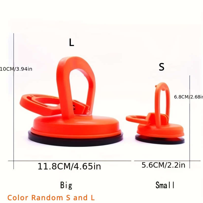 2-Piece Large Car Shape Dent Puller Set - Easy Bump Fixer And Repair Tool With Powerful Suction Cup