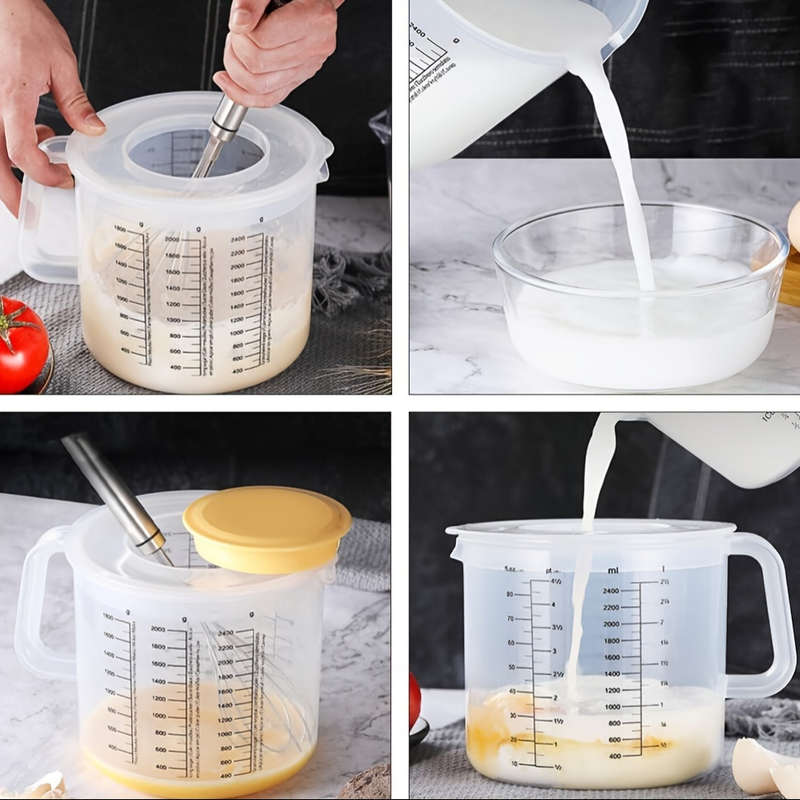 Versatile Mixing Bowl with Lid Measuring Cups