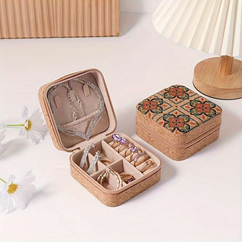 Vintage Floral Mini Jewelry Box