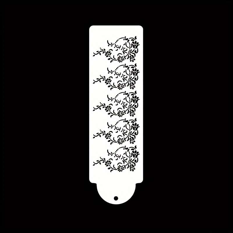 Flower Garland Shape Cake Stencil